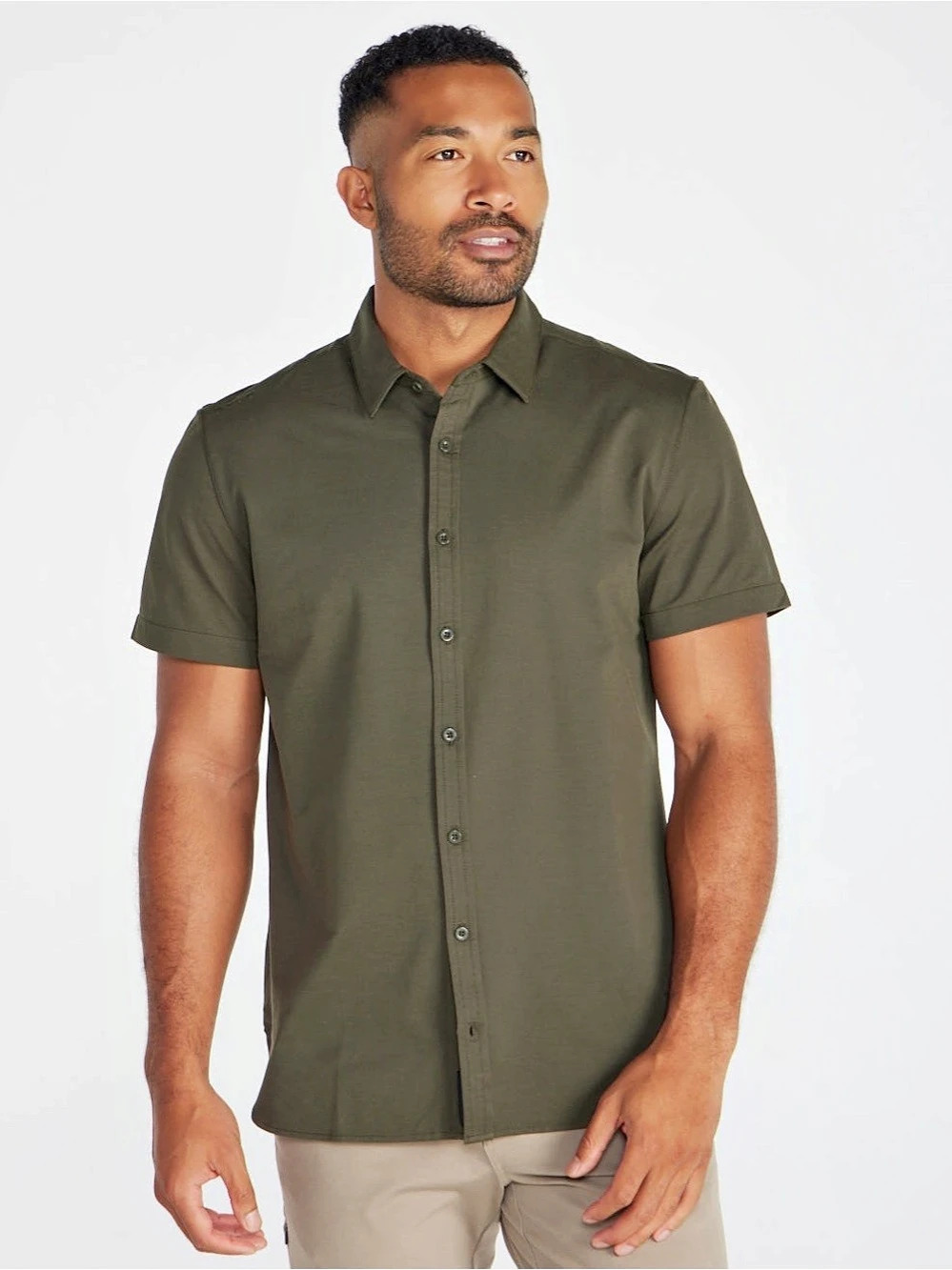 BYLT Vista Short Sleeve Button Down Men's Short Sleeve Shirt Size XL
